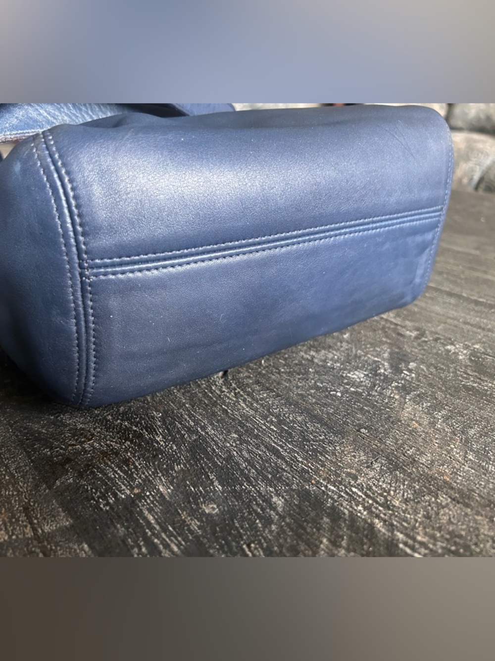 COACH Vintage 1997 SoHo Buckle Waverley Bag #4157 in Navy - EXCELLENT condition - Picture 6 of 7